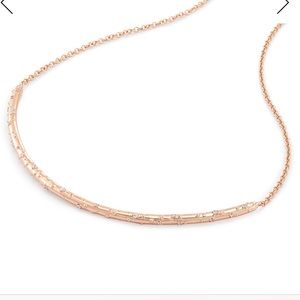 Kendra Scott Amber Necklace Rose Gold